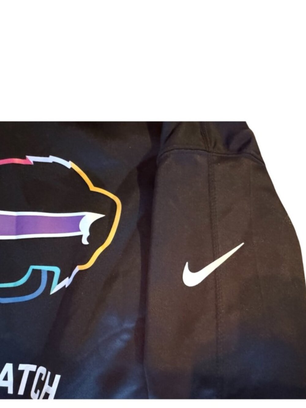 Nike Buffalo Bills Crucial Catch Intercept Cancer Hoodie Men’s XL NFL Dri-FIT - Picture 3 of 6